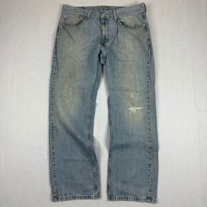 Levis 559 Relaxed Straight Jeans Size 34x30 Light Wash